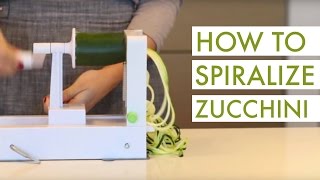 How to Spiralize Zucchini [upl. by Ibor]