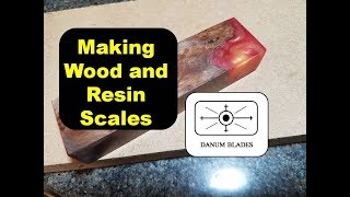 How to make knife scales from wood and resin [upl. by Arihsan]