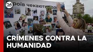 Denuncian crímenes de lesa humanidad de Rusia contra civiles ucranianos [upl. by Kolnick]