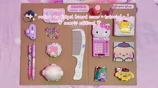 rating my sanrio fidget board asmr 🩷 ASMR  tutorial  sanriolve [upl. by Thalia197]