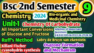 Bsc 2nd Semester Chemistry 2024 All Important Conversions Bioorganic and medicinal chemistry bsc [upl. by Mehetabel]