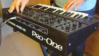 Sequential Circuits ProOne Analog Synthesizer 1981 [upl. by Namsaj]