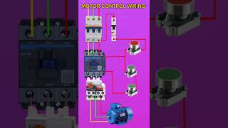 motor control wiring electrical electric electrician tools electrictools electrictrick358 [upl. by Yelha696]