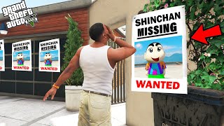 GTA 5  Franklin Try To Find Lost Shinchan In GTA 5  Shinchan Missing In GTA 5 [upl. by Larisa]