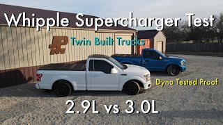 Ford F150 Whipple Supercharger Shootout 29L vs 30L on the Dyno [upl. by Ayita]