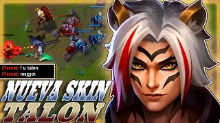 😭¡SE TILTEA Y ME INSULA AL USAR LA NUEVA SKIN DE TALON 😥PRIMAL AMBUSH😎 [upl. by Mountford638]