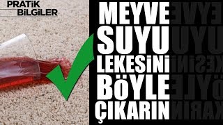 Pratik Bilgiler  Masa örtülerimizdeki meyve suyu lekelerini nasıl çıkarabiliriz [upl. by Ema]