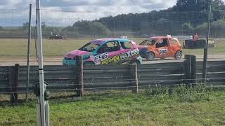 Evesham Autograss Club J Saloon A Final Re Run 8th September 2024 [upl. by Eletnahc]