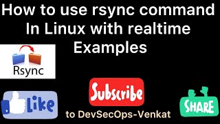 rsync with practical examples in linux [upl. by Dotson]