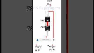 Voltage regulator dual voltage regulator circuit shorts bnexperiment [upl. by Phyllys]