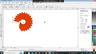 coreldraw bezier tool and rotate scale [upl. by Korwin]