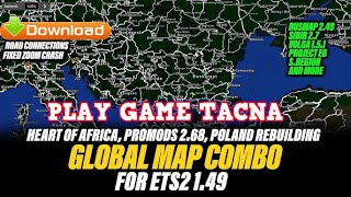 Maps Promods 268  Rusmap 249 Montaje para ETS 2 1492  links de descargas [upl. by Adiell902]