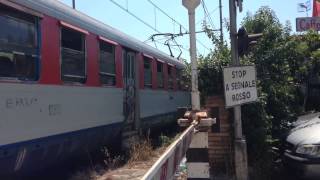 Passaggio a livello Arco Felice ferrovia Cumana [upl. by Yvaht]