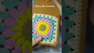 crochet diy bag grannysquare handmade [upl. by Nosredna]