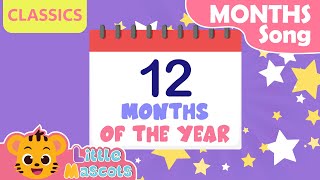 Months Of The Year  Colors Of The Rainbow  more Little Mascots Nursery Rhymes amp Kids Songs [upl. by Polloch144]