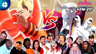 BARYON MODE Naruto 🦊🔥 MEGA Reaction MASHUP 🇯🇵😱 Boruto 216217 ボルト  海外の反応 [upl. by Shirberg]