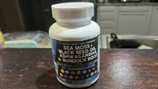 Sea Moss 3000mg Black Seed Oil 2000mg Ashwagandha Review Ingredients and minerals I would otherwise [upl. by Dre442]