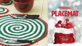 Crochet Swirly Placemat  EASY  The Crochet Crowd [upl. by Jacintha]