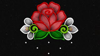 Amazing 53 dots 2024 NEW YEAR Rangoli🌷 Easy amp Simple Margazhi kolam Flower muggulu  Rose kolam [upl. by Ardelia]