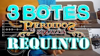 Tutorial  3 botes  Perdidos de Sinaloa  Requinto  TABS  DOCUMENTO [upl. by Newmann]