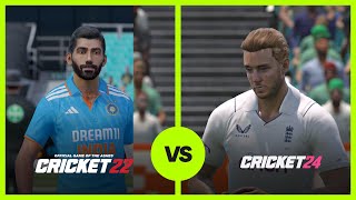 Cricket 24 vs Cricket 22 Which is the Better Game [upl. by Adelbert]