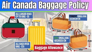 2023 Air Canada Carry On Luggage Baggage Restrictions Will Yours Fit  Baggage Allowance [upl. by Annaigroeg585]