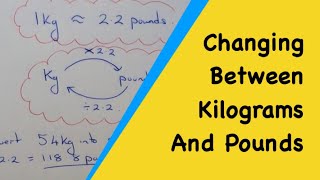 How To Convert Between Pounds And Kilograms 1kg  22 pounds [upl. by Remliw]