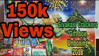 Sivakasi Crackers Gift box UNBOXING 2018  Crackers Gift box [upl. by Rayshell]