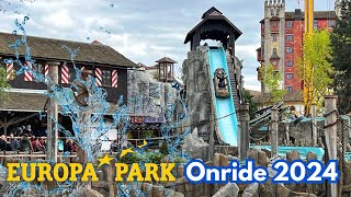 Tiroler Wildwasserbahn EuropaPark Onride 2024 spontan geöffnet [upl. by Aikar]