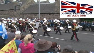 Scotland Armed Forces Day Video  Edinburgh Event  RAF Rifles Bagpipes and Royal Marines [upl. by Thgiled]