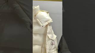 Moncler Maya 70 Short Down Jacket White Review From Supkicks shorts [upl. by Gow]