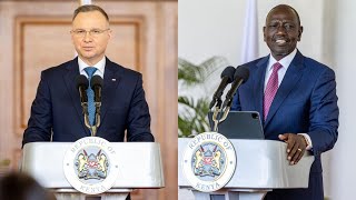 President Rutos message to Poland people as he hosts Andrzej Duda at State House Nairobi Kenya [upl. by Nimzaj]