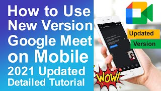 How to use new version google meet in mobile [upl. by Murton]