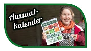 Aussaatkalender 2017  Unseres erstes Produkt ist fertig der Gartenkalender [upl. by Akeihsal375]