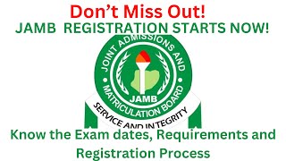 JAMB 2024 Registration Starts NOW  Easy Steps to Register with Less Stress [upl. by Middendorf]