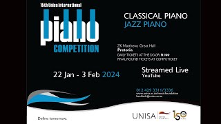 15th Unisa International Piano Competition [upl. by Isabel512]