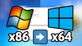 Upgrading from x86 Windows to x64 Windows without data loss [upl. by Cirala165]