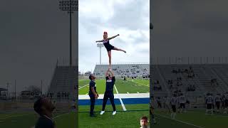 Rookie year at navarro cheer Couple years ago sportsshorts acro cheer stunts workout jump [upl. by Alimac]