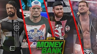 WWE 2K16 Money in the Bank 2016 Attires Package Seth Rollins John Cena Sami Zayn amp Ziggler [upl. by Liddle]