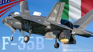 Italian F35Bs Ski Jump Takeoff amp Vertical Landing on Aircraft Carrier [upl. by Nniw]