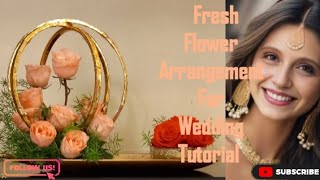 Ikebana flower arrangement tutorial  floral arrangements for beginners [upl. by Louisette]