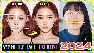 2024 SYMMETRY FACE EXERCISE  Fix asymmetrical face Get a perfectly symmetrical face in 2 weeks [upl. by Tolecnal]