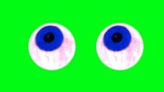 Moving Eyes Green Screen [upl. by Marron]