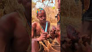 Savoring Tradition A Hadza elder enjoying freshly hunted game [upl. by Lamag]