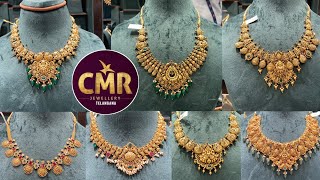 Cmr jewellery lightweight necklace designs with priceGold necklace designsLatest nakshi necklaces [upl. by Yevette46]