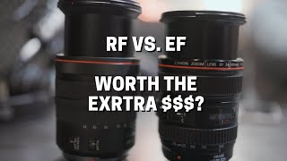 Canon EF 24105mm f4L IS USM vs RF 24105mm f4L IS USM [upl. by Noseimaj]