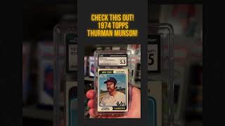 1974 Topps Thurman Munson tiktok fyp baseballcards baseballplayer topps cgc yankees mlb [upl. by Prasad]