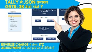 HOW TO FILE GSTR3B FROM TALLY PRIME  GSTR 3B KO KAISE FILE KARE JOSN BANAKAR  GST RETURN FILLING [upl. by Allistir]