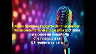 1 Franco Battiato E ti vengo a cercare Karaoke [upl. by Ytsirc]