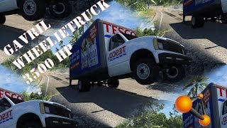 BeamNG Drive Gavril Wheelie truck 3500hp Crash Testing 58  Insanegaz [upl. by Ravel]